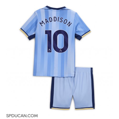 Dječji Nogometni Dres Tottenham Hotspur James Maddison #10 Gostujuci 2024-25 Kratak Rukav (+ Kratke hlače)